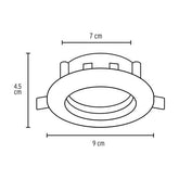 Luces redondas de empotrar de led dirigibles